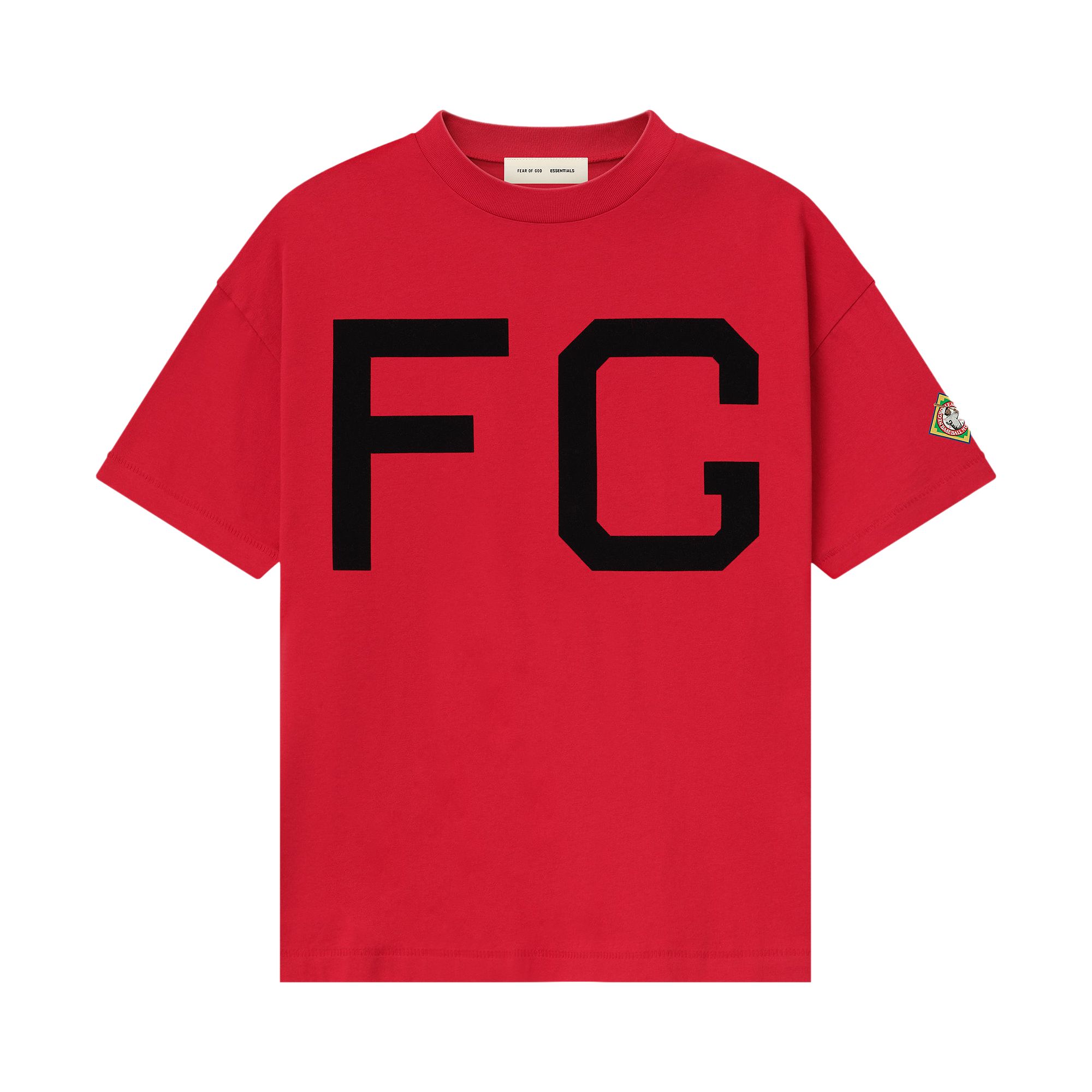 Pre-owned Essentials Fear Of God Fg Monarchs Tee 'red' | Men's Size Xl