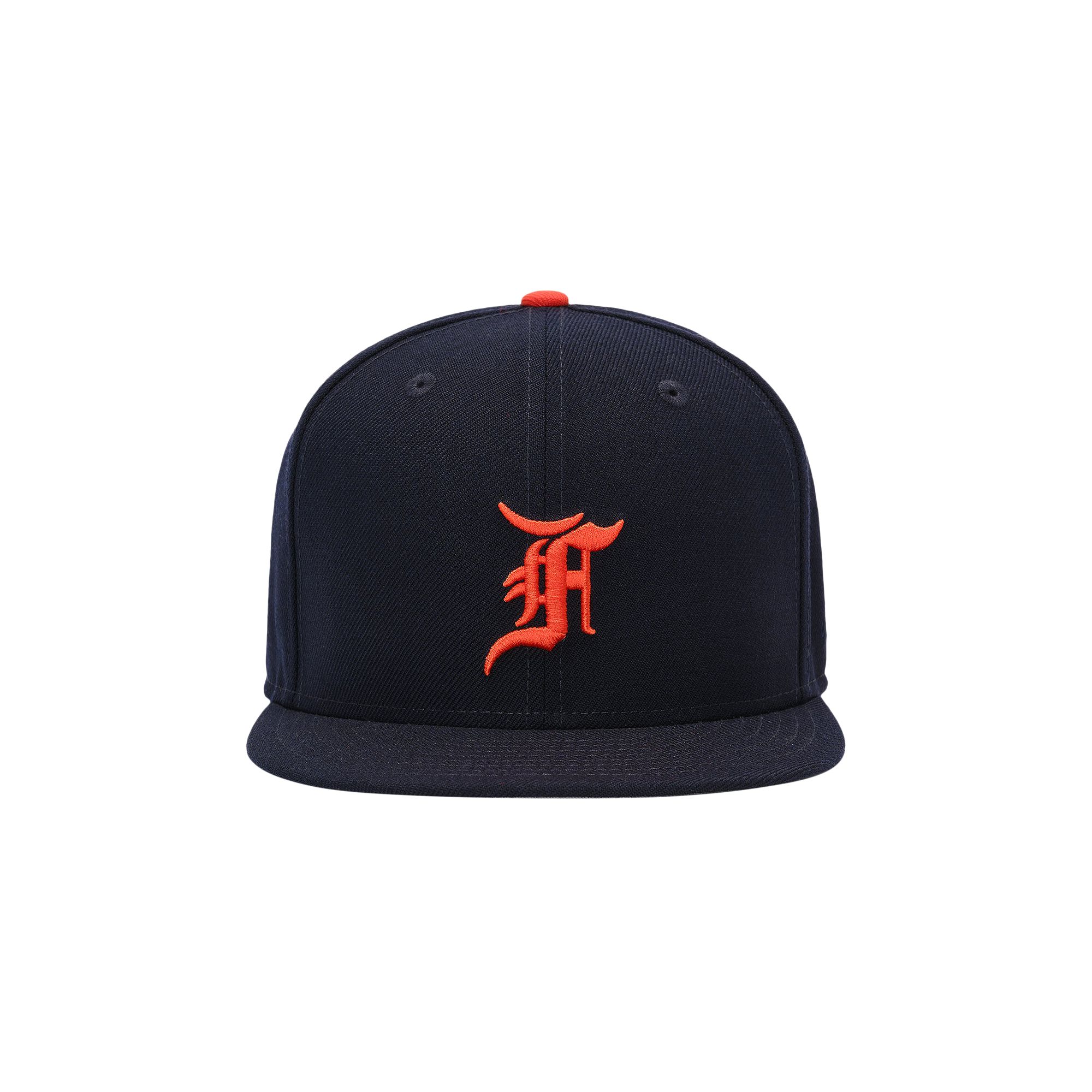 Pre-owned Essentials Fear Of God  Detroit Tigers 59fifty Cap 'navy' | Blue | Men's Size 7.125