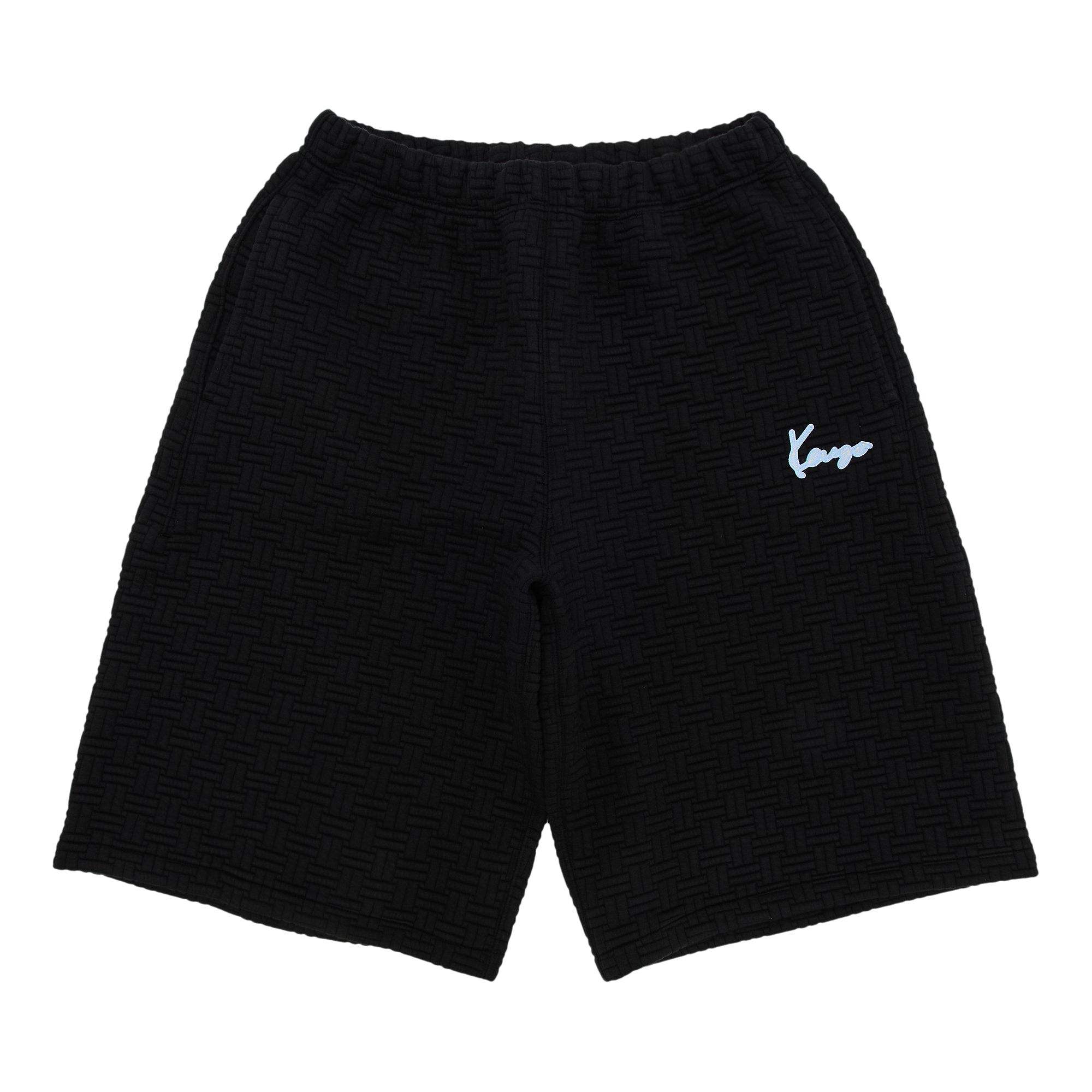 Pre-owned Kenzo Weave Embroidered Long Short 'black' | Men's Size M