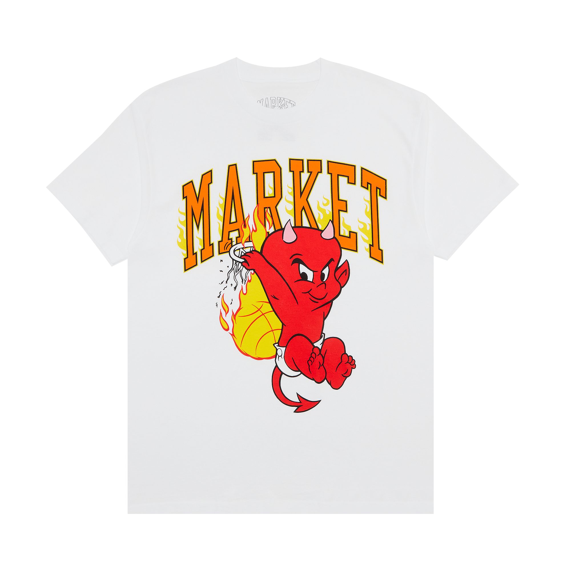 Pre-owned Market Hot Stuff Dunk Tee 'white' | Men's Size M