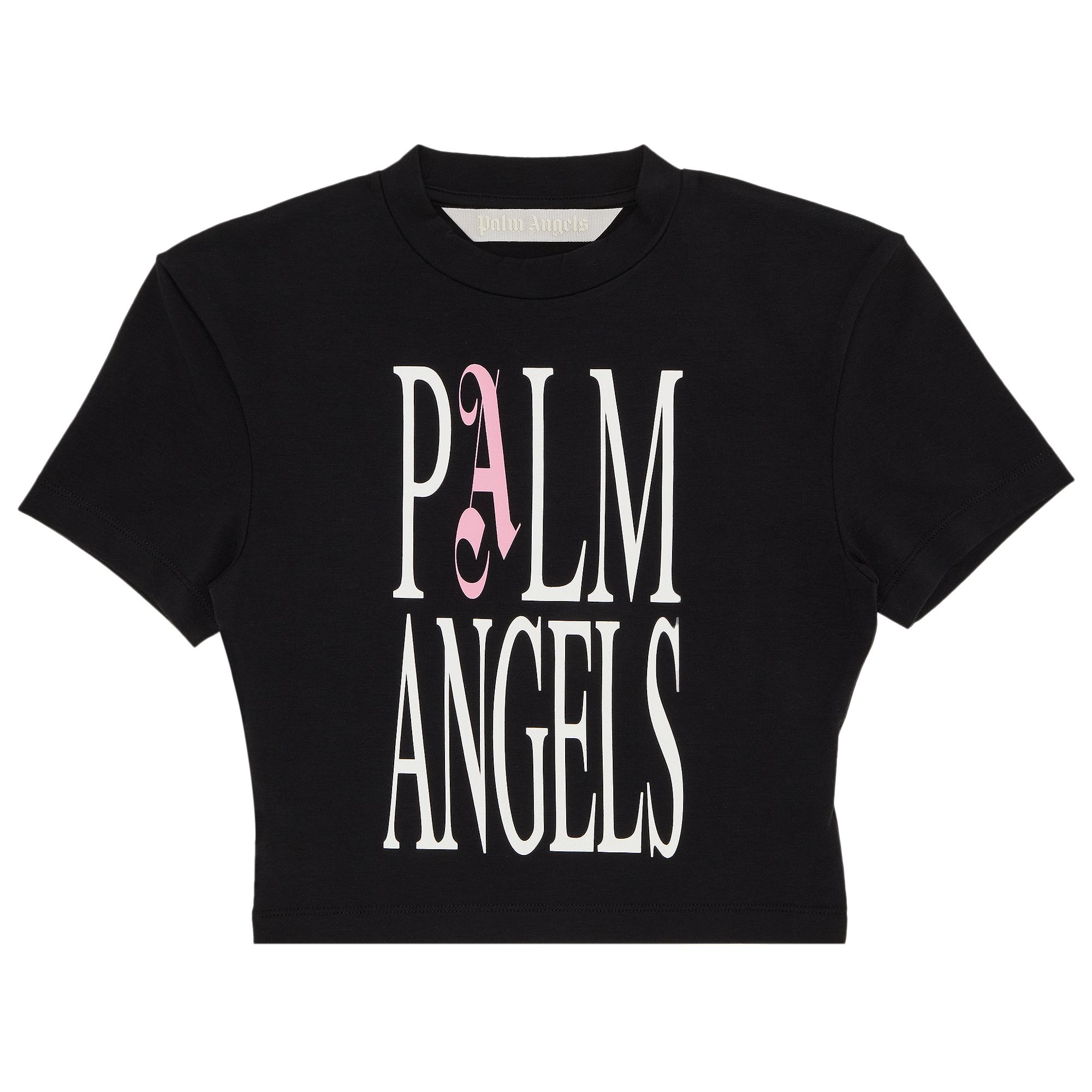 Pre-owned Palm Angels Flames Baby Tee 'black/off White' | Women's Size L