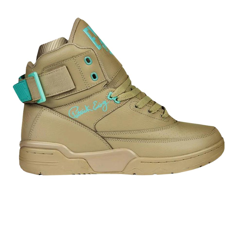Pre-owned Ewing Sneaker Junkies X 33 Hi 'beige Aruba Blue' | Cream | Men's Size 13 In White