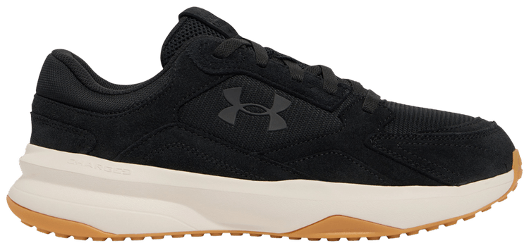 Under Armour Charged Edge Suede Black White Quartz