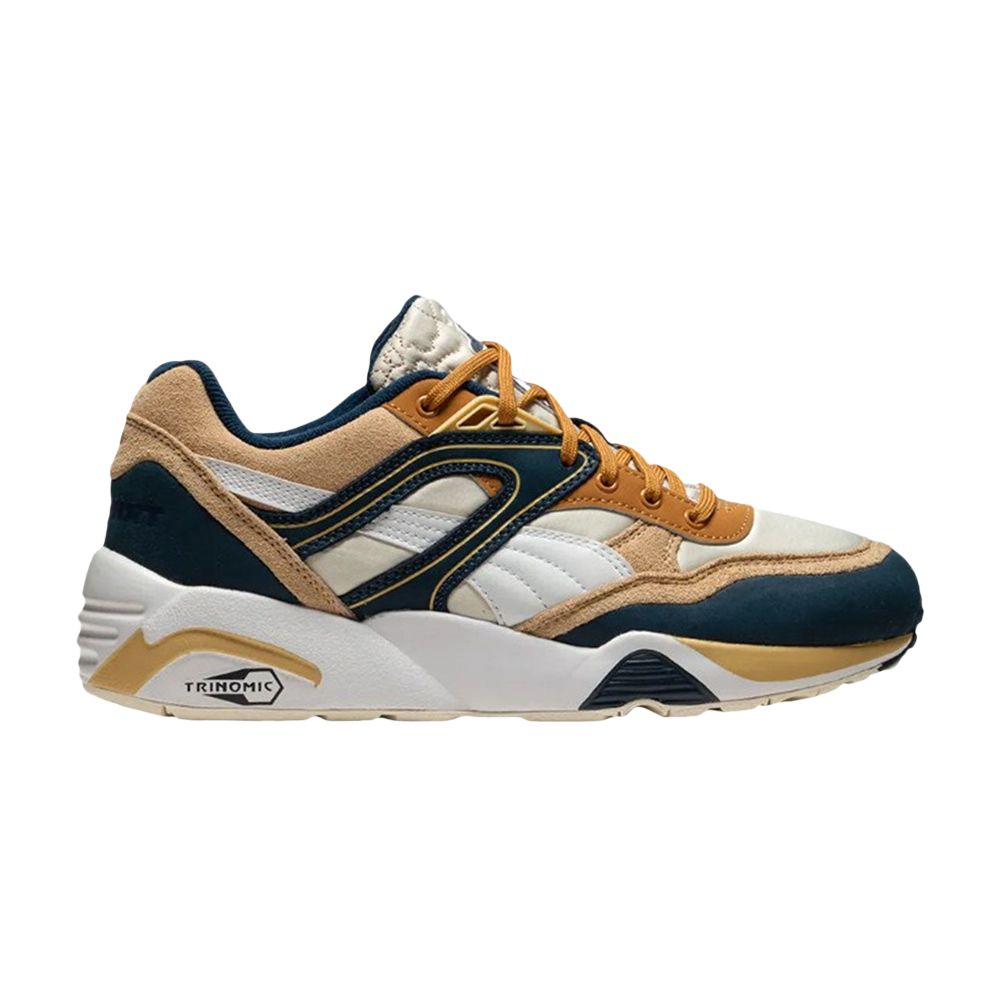 Pre-owned Puma Wmns R698 'pristine Marine Blue' | Tan | Women's Size 5.5 In Brown