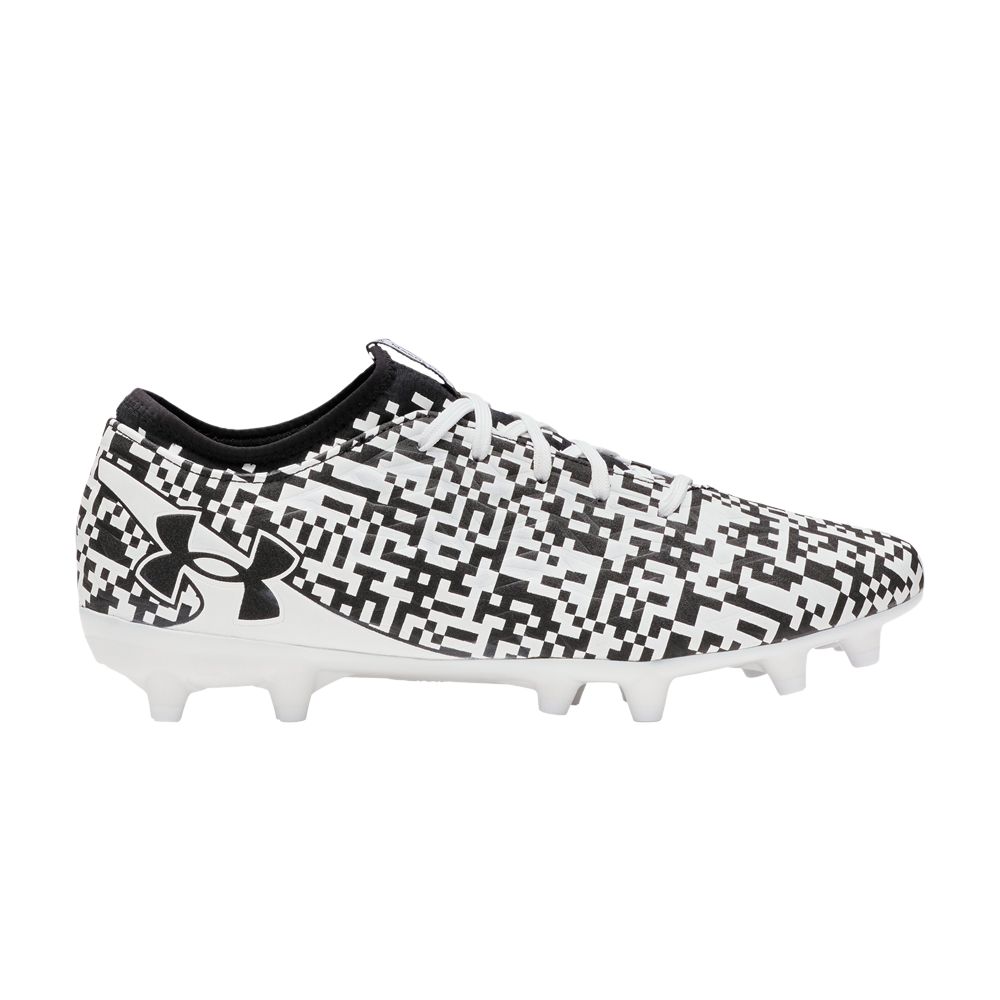 Pre-owned Under Armour Magnetico Select 5 Fg 'pixels' | White | Men's Size 8.5