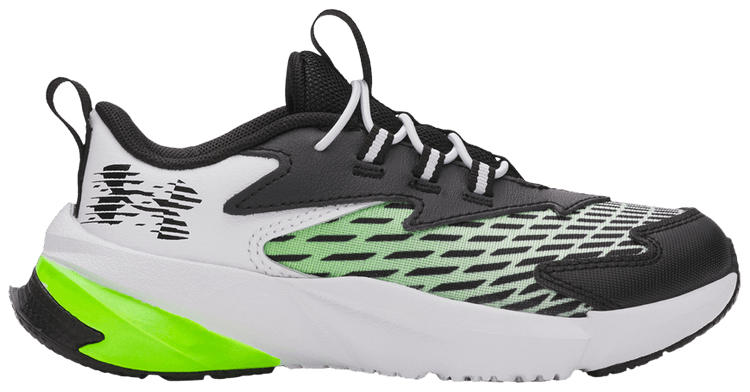 Under Armour Scramjet 7 PS White Hyper Green Black