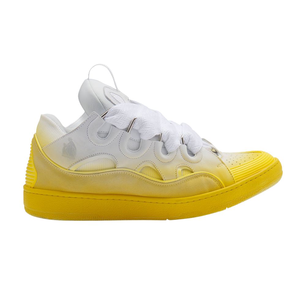 Pre-owned Lanvin Curb Sneakers 'gradient Yellow' | Men's Size 42