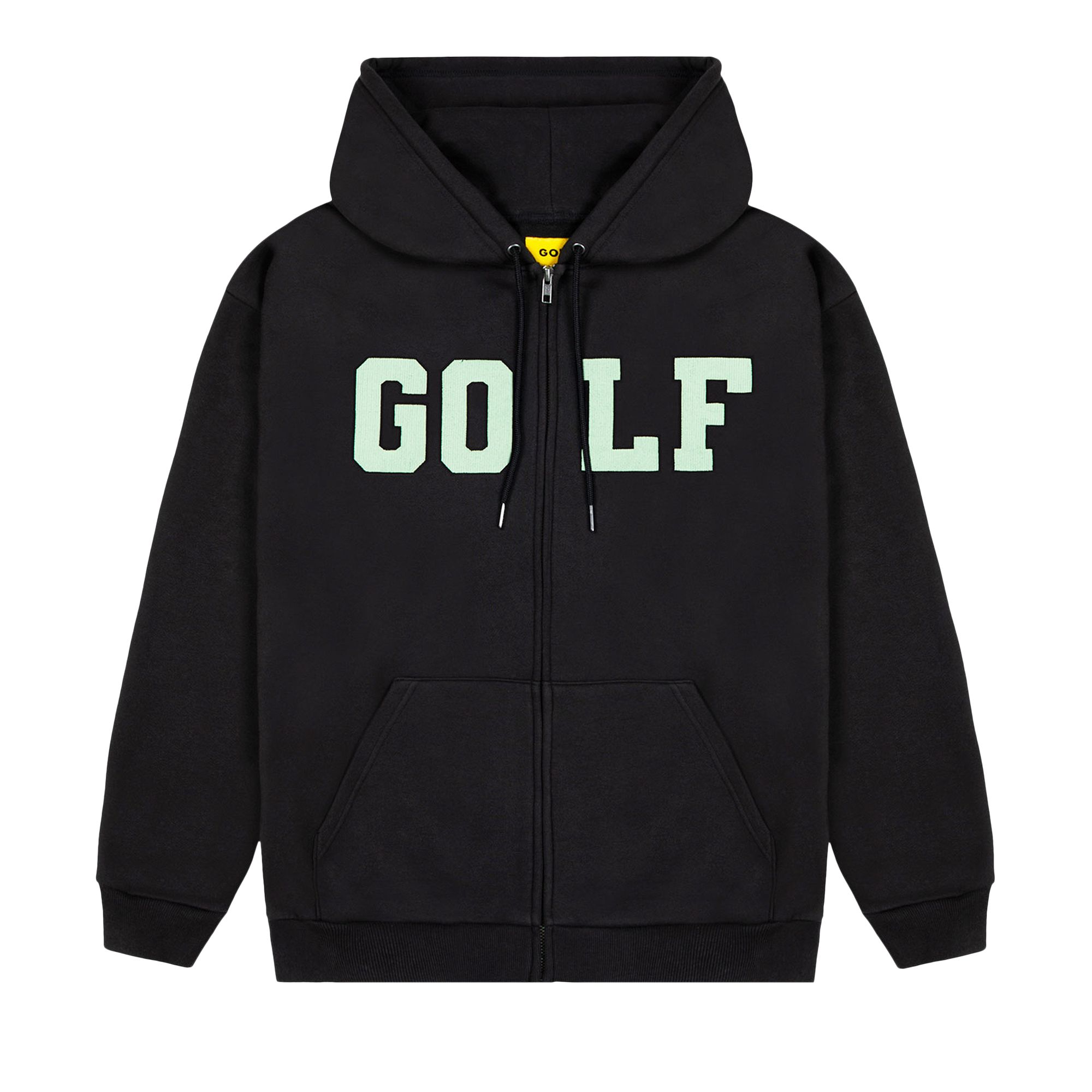 Pre-owned Golf Wang College Cord Zip Up Hoodie 'black' | Men's Size L