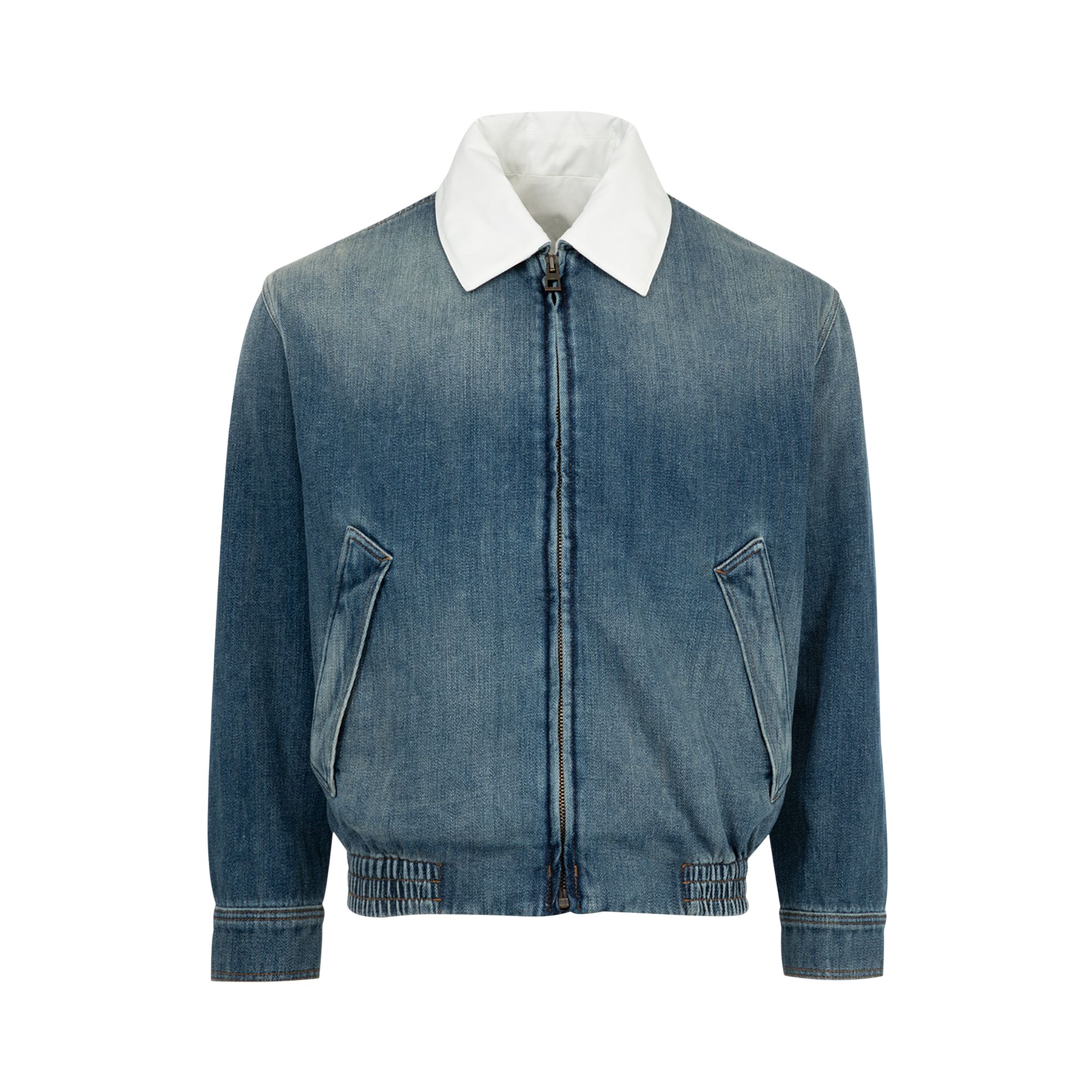 Pre-owned Loewe Zip-up Jacket 'blue' | Men's Size 52