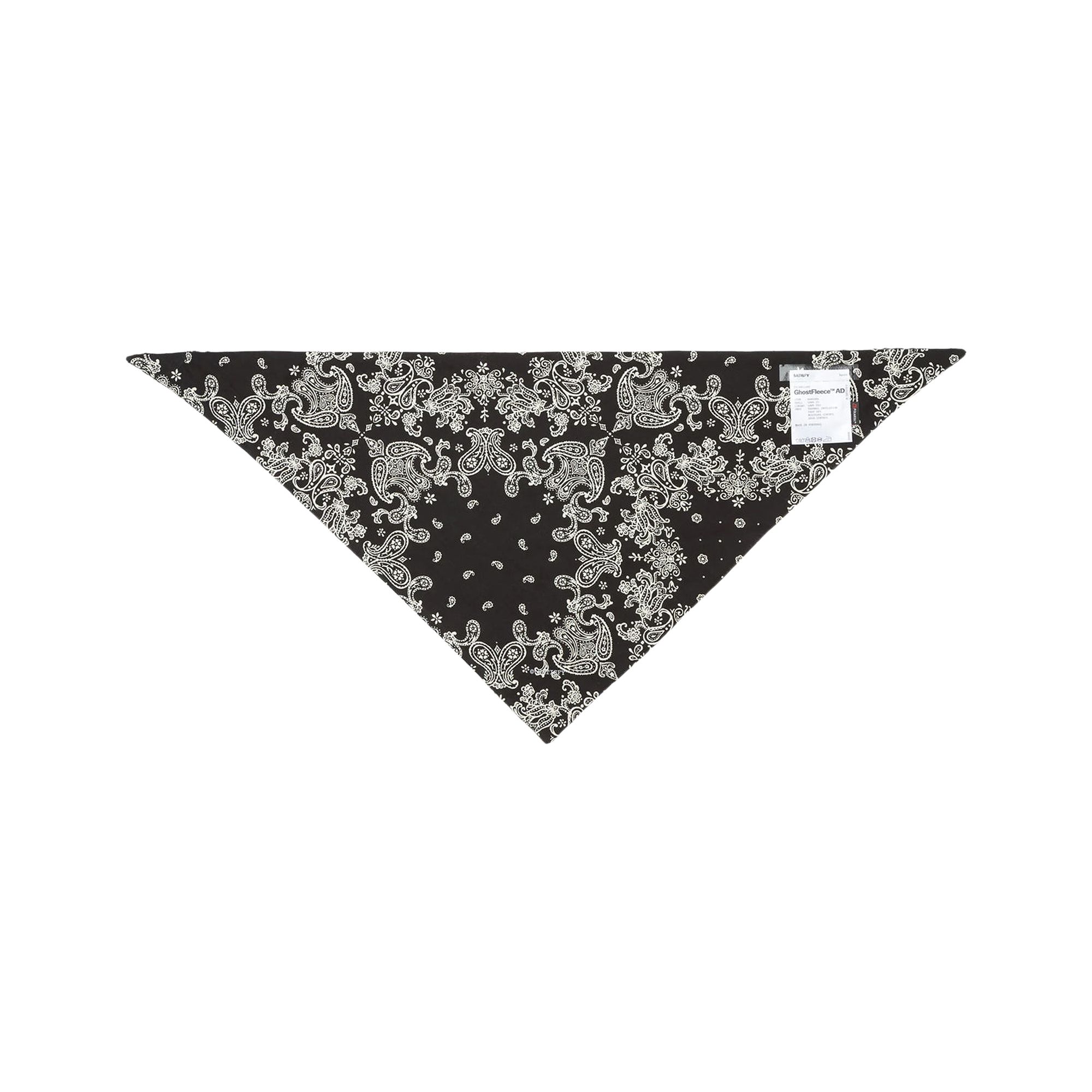 Pre-owned Satisfy Ghostfleece Ad Bandana 'black' | Men's Size Onesize