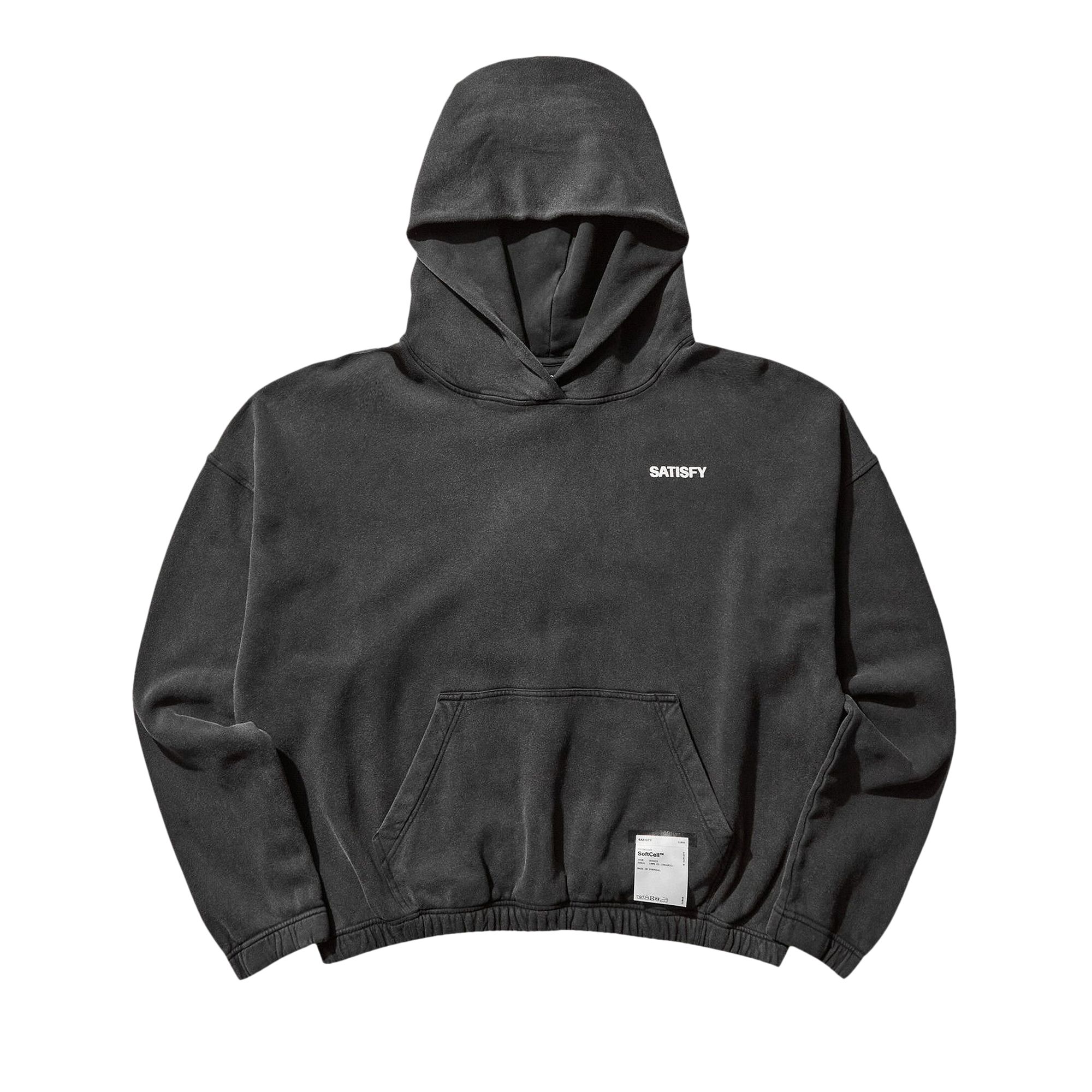 Pre-owned Satisfy Softcell Hoodie Ii 'aged Black' | Men's Size Xl
