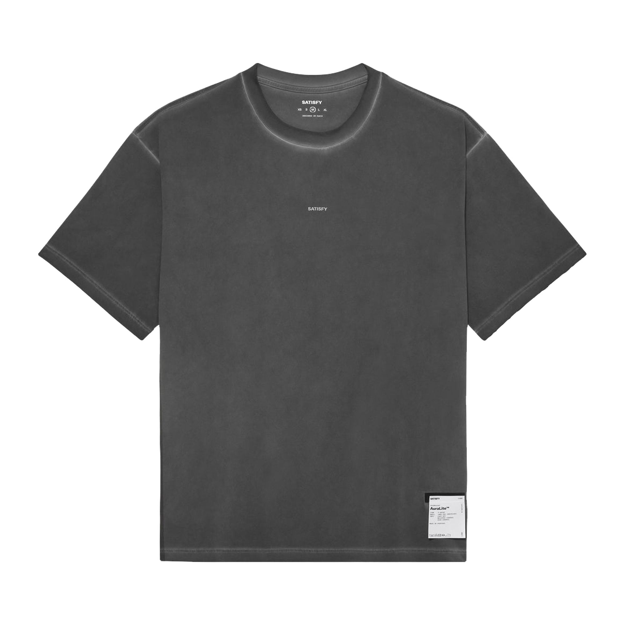 Pre-owned Satisfy Auralite T-shirt 'pigment Black' | Men's Size M