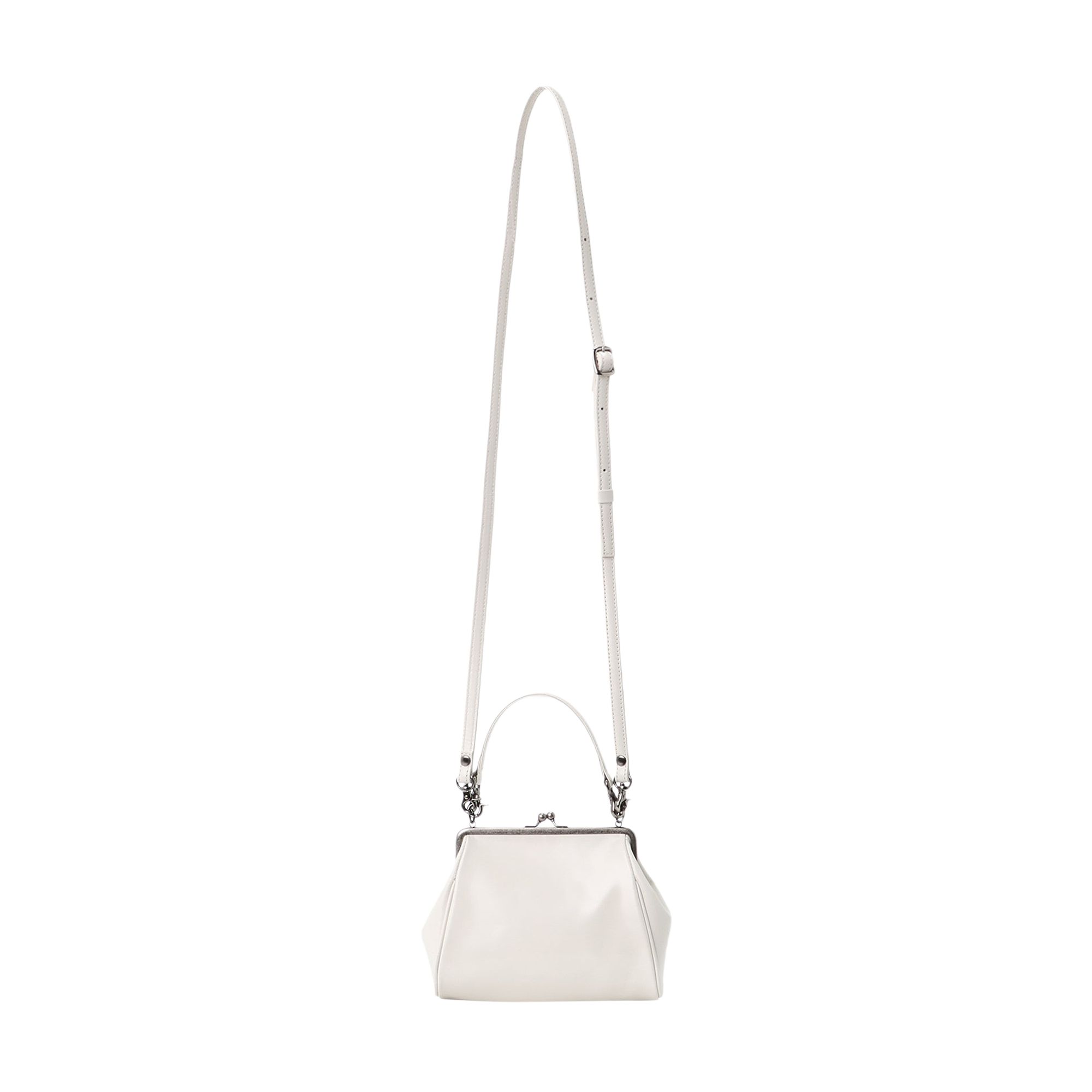 Pre-owned Y's Metal Clasp Shoulder Bag 'off White' | Women's Size Onesize