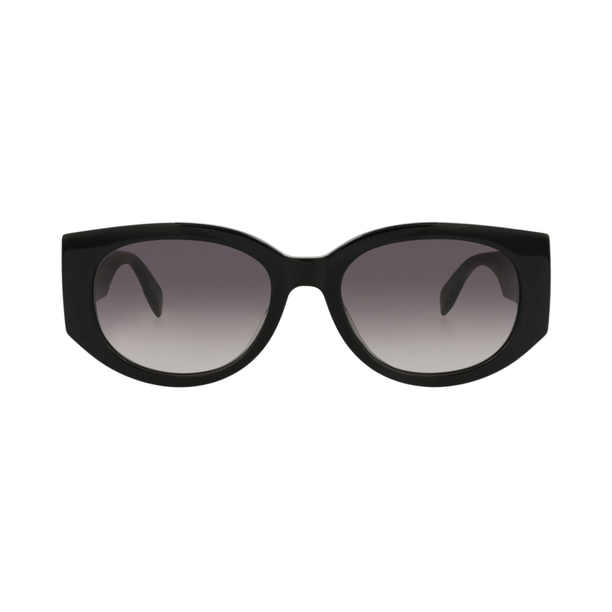 Pre-owned Alexander Mcqueen Round Sunglasses 'black/grey' | Women's Size Onesize