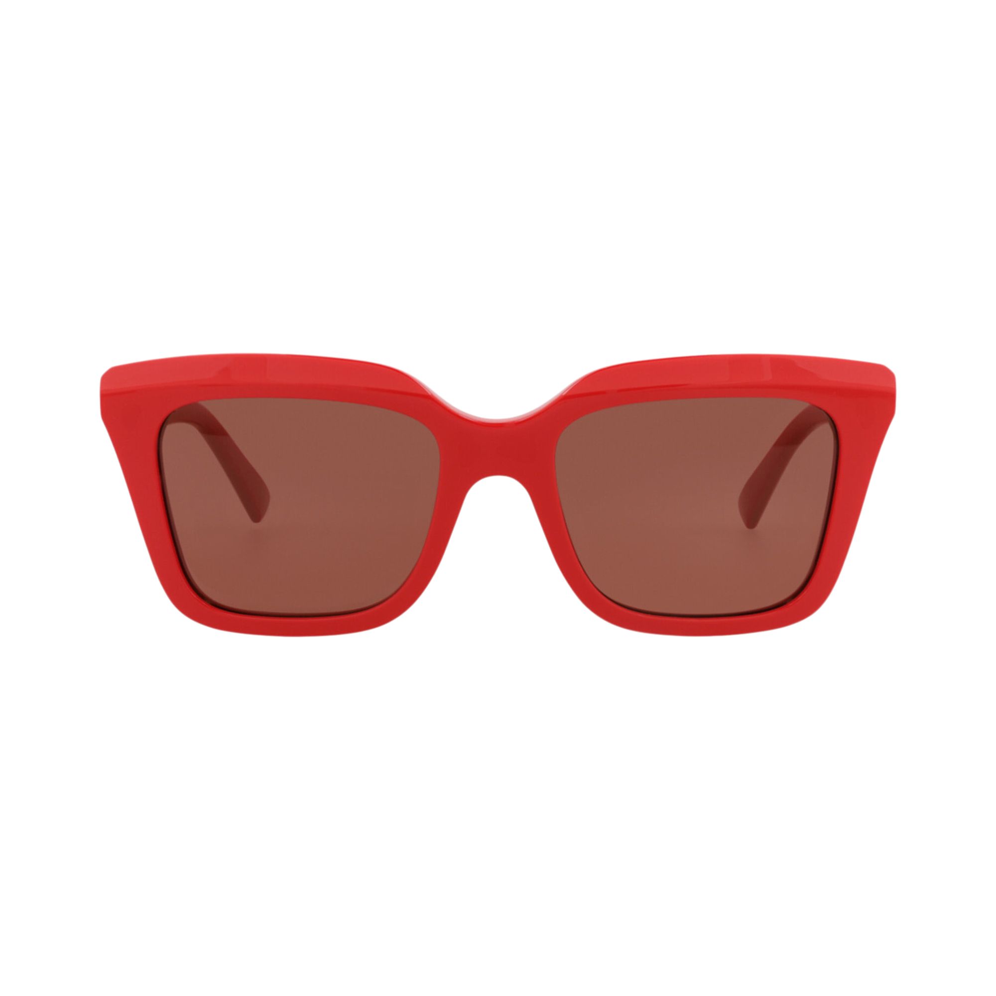 Pre-owned Alexander Mcqueen Square Sunglasses 'red/brown' | Women's Size Onesize