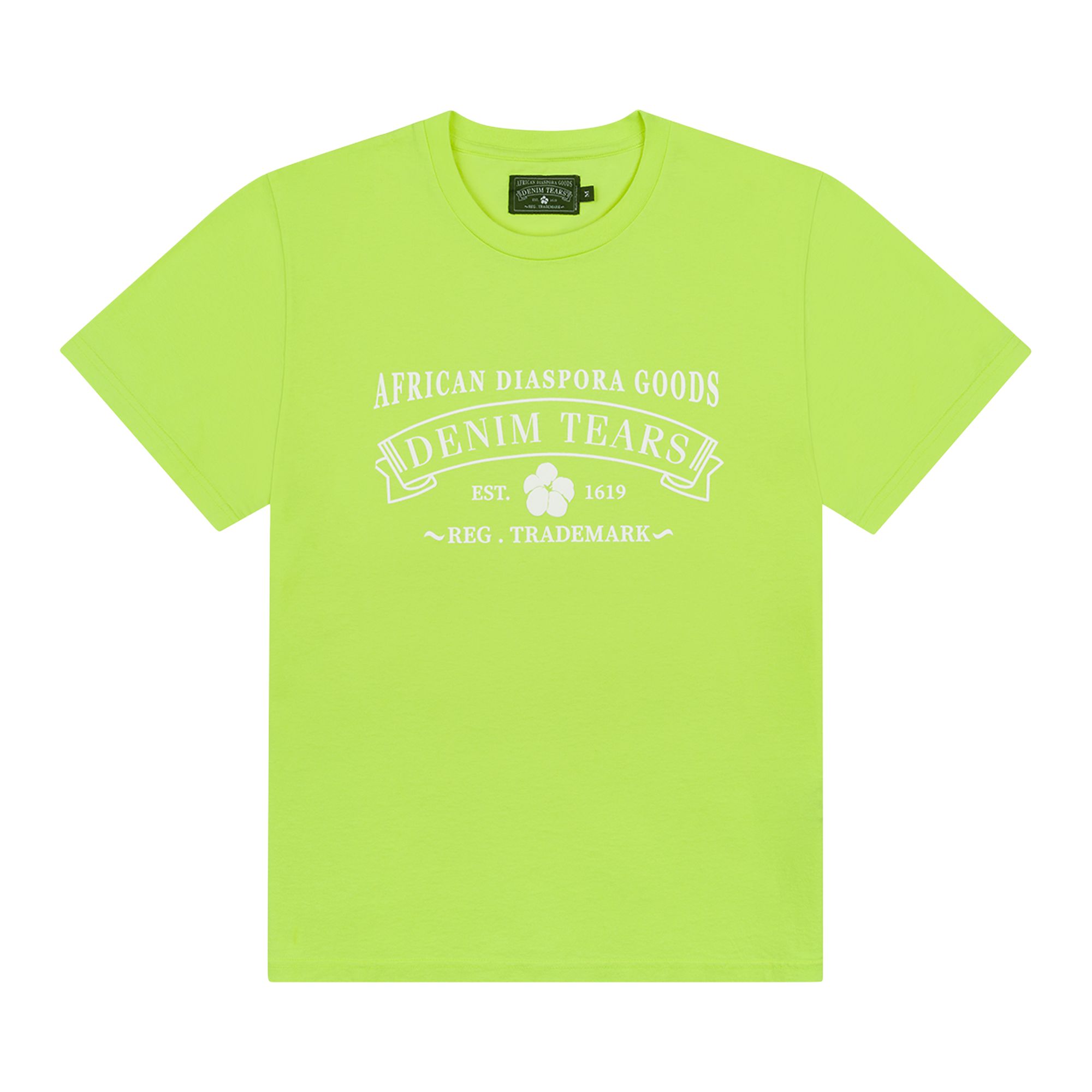 Pre-owned Denim Tears Adg Tee 'lime' | Green | Men's Size Xl
