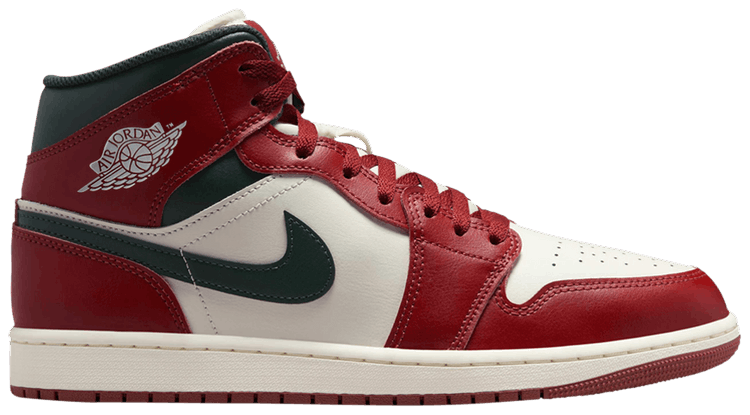 Air Jordan 1 Mid Redstone Midnight Green
