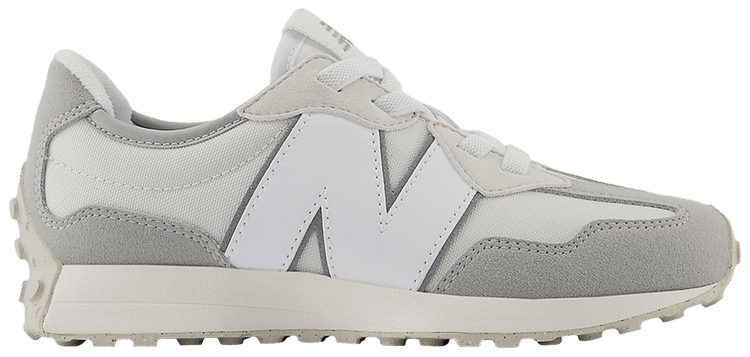New Balance 327 Bungee Lace Little Kid Wide Reflection White