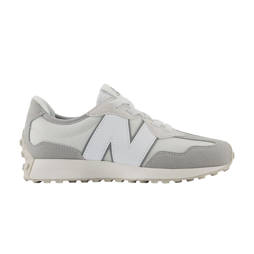 Pre-owned New Balance 327 Bungee Lace Little Kid Wide 'reflection White' | Grey | Kid's Size 2 In Gray