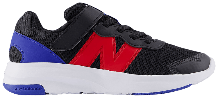 New Balance 578v1 Bungee Lace Top Strap Little Kid Wide Black Red Royal