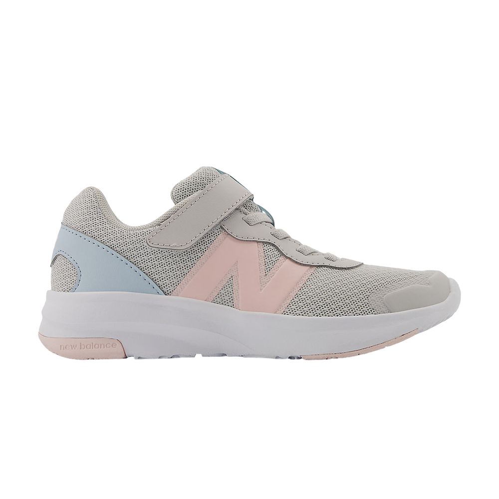 Pre-owned New Balance 578v1 Bungee Lace Top Strap Little Kid Wide 'grey Matter Shell Pink' | Kid's Size 12 In Gray