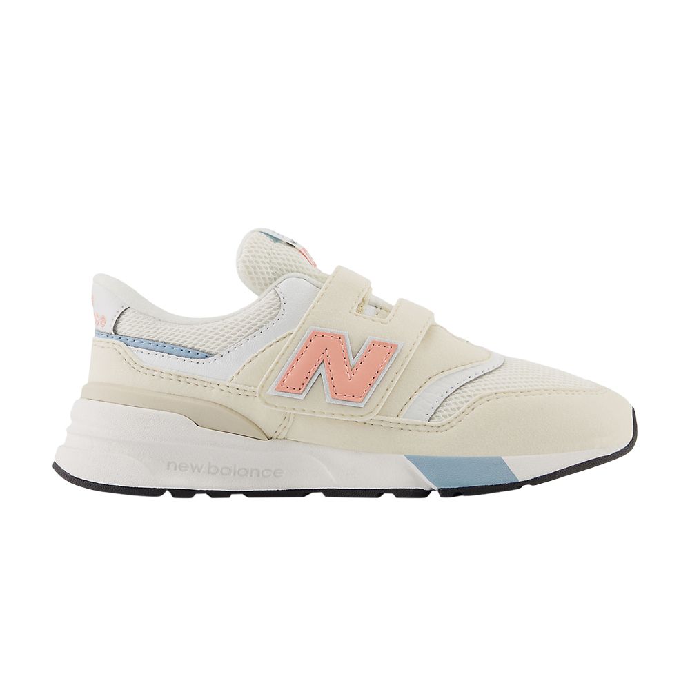 Pre-owned New Balance 997r Hook & Loop Little Kid Wide 'linen Omega Pink' | Cream | Kid's Size 12 In White