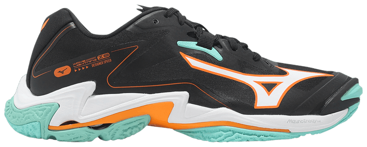 Mizuno Wave Lightning Z8 Black Tangelo Ice Green