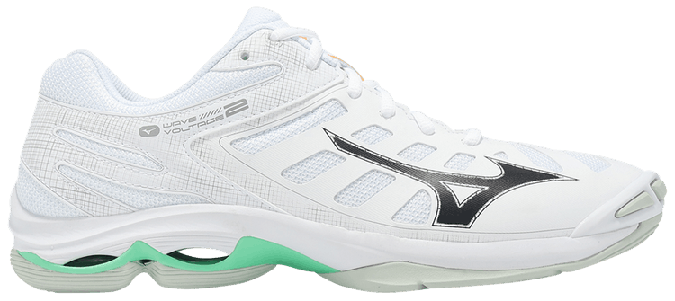 Mizuno Wave Voltage 2 White Black Frozen Emerald