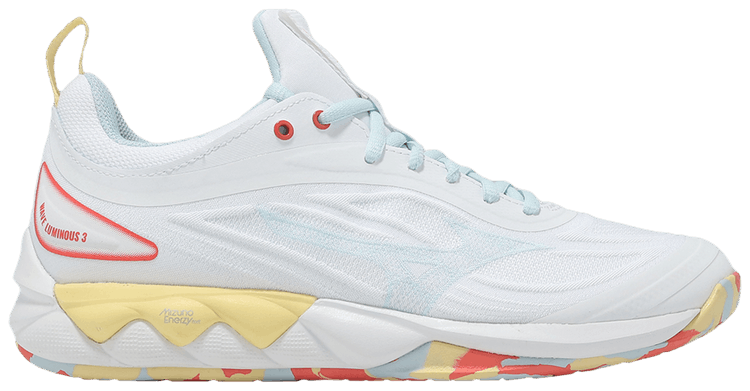 Mizuno Wmns Wave Luminous 3 White Calypso Coral