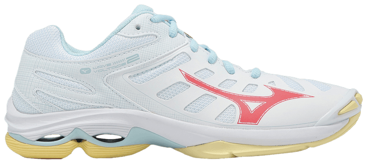 Mizuno Wmns Wave Voltage 2 White Calypso Coral