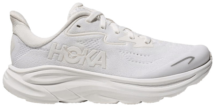 HOKA Clifton 10 Big Kids Triple White