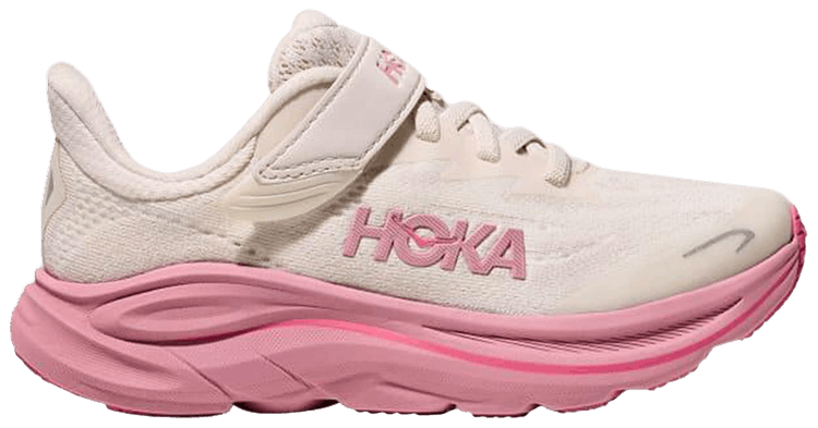 HOKA Clifton 10 Little Kids Rose Cream Dried Rose