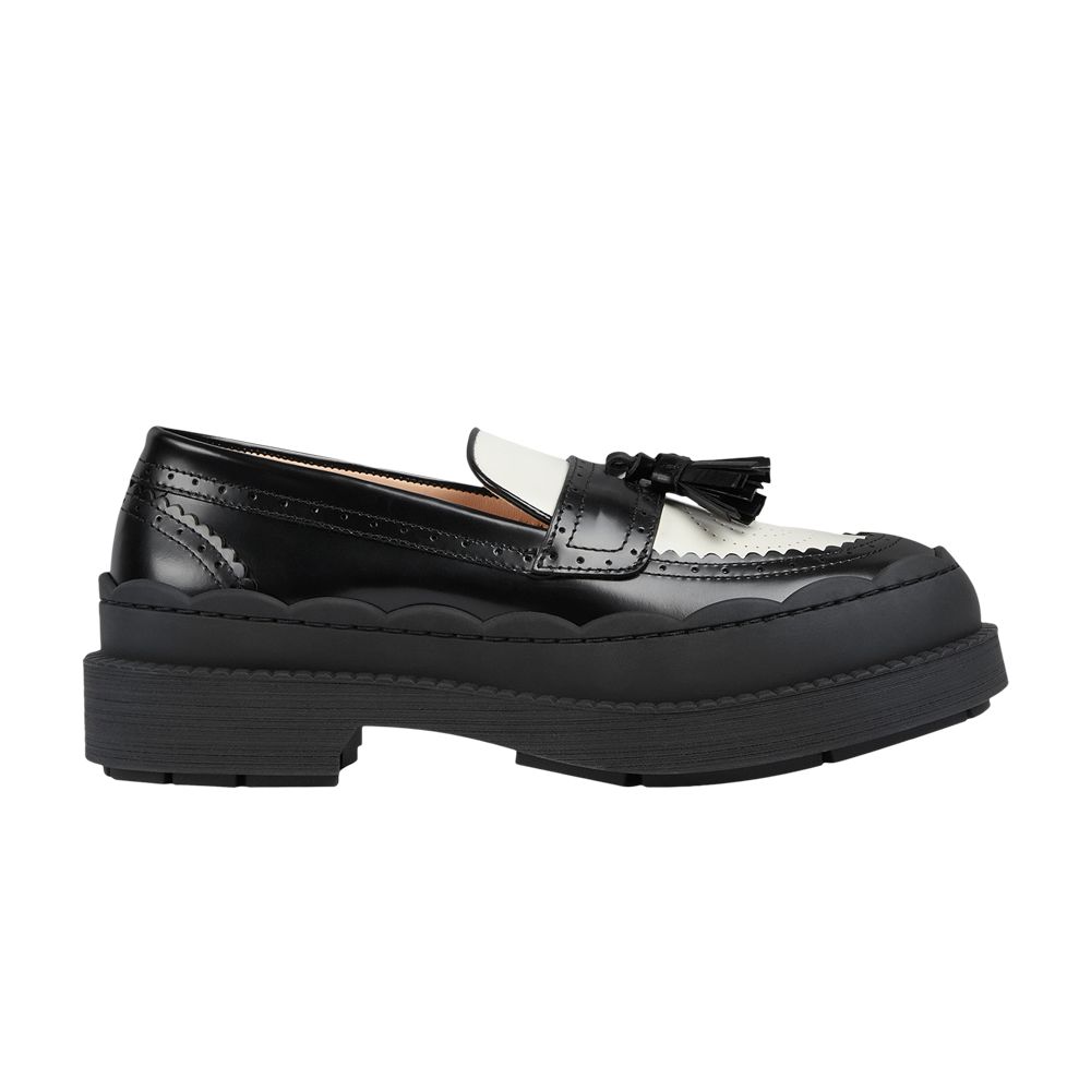 Pre-owned Gucci Wmns Loafer 'black White' | Women's Size 7.5