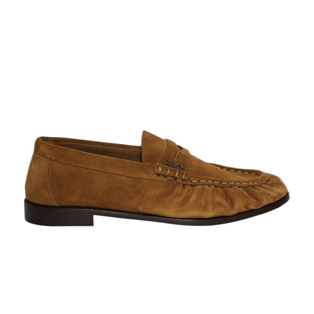 Pre-owned Saint Laurent Wmns Le Loafer Penny Slippers 'moc' | Brown | Women's Size 37