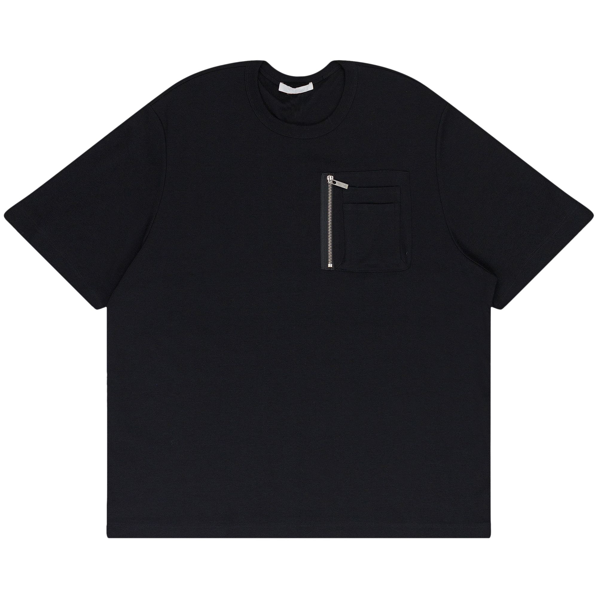 Pre-owned Helmut Lang Heavyweight Pocket And Zipper T-shirt 'black' | Men's Size Xl