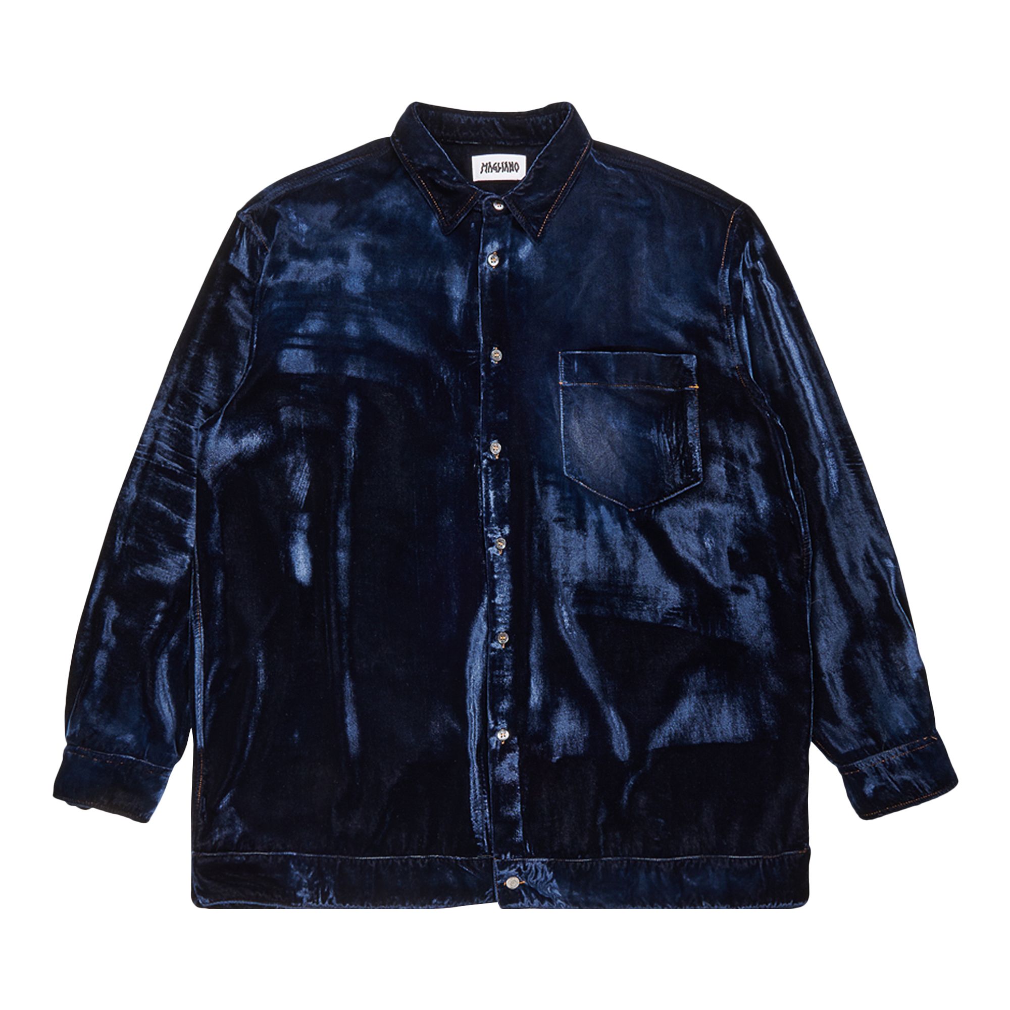 Pre-owned Magliano Officina Pijama Shirt 'blue' | Men's Size M