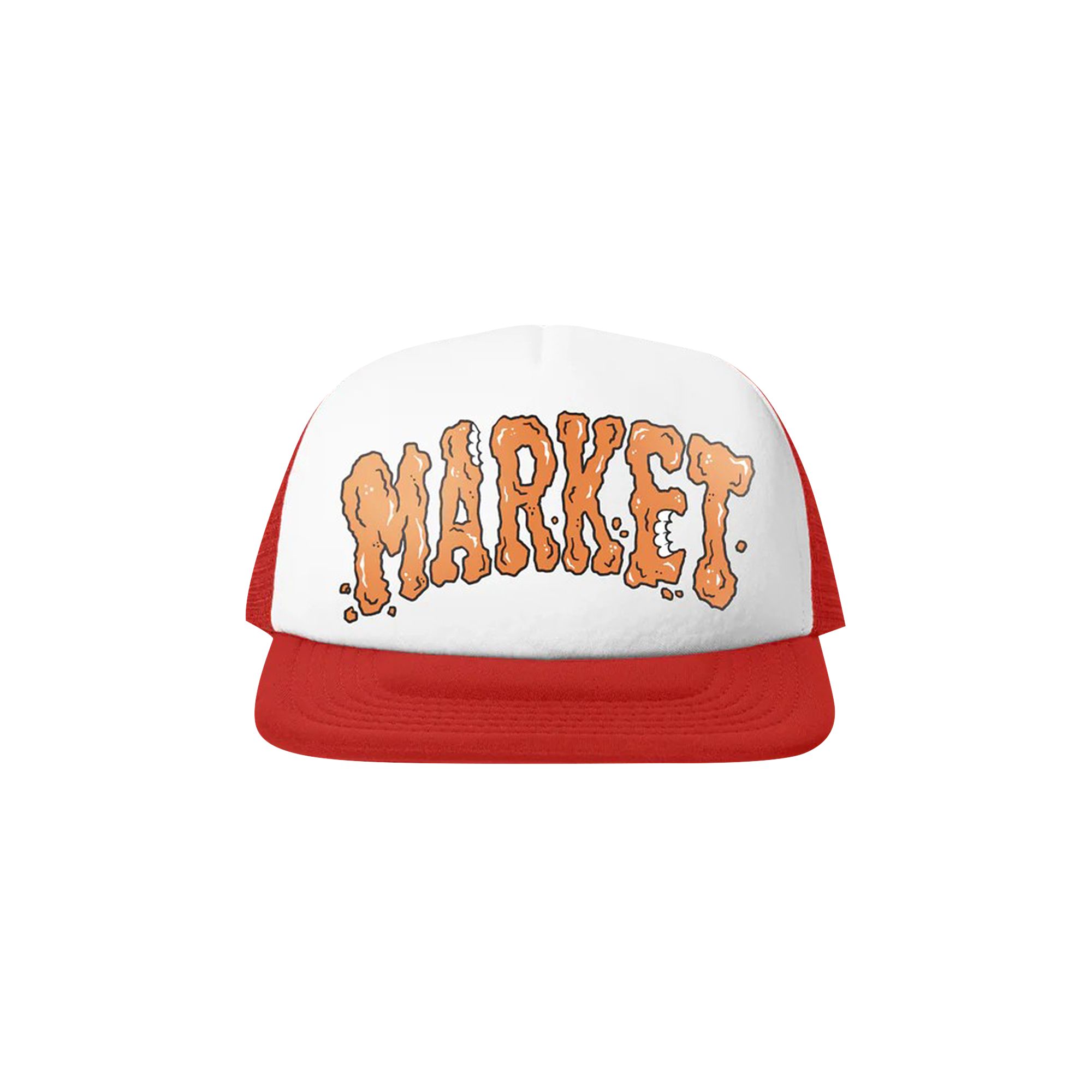 Pre-owned Market Studios X Kfc Fried Chicken Arc Trucker Hat 'red/white' | Men's Size Onesize