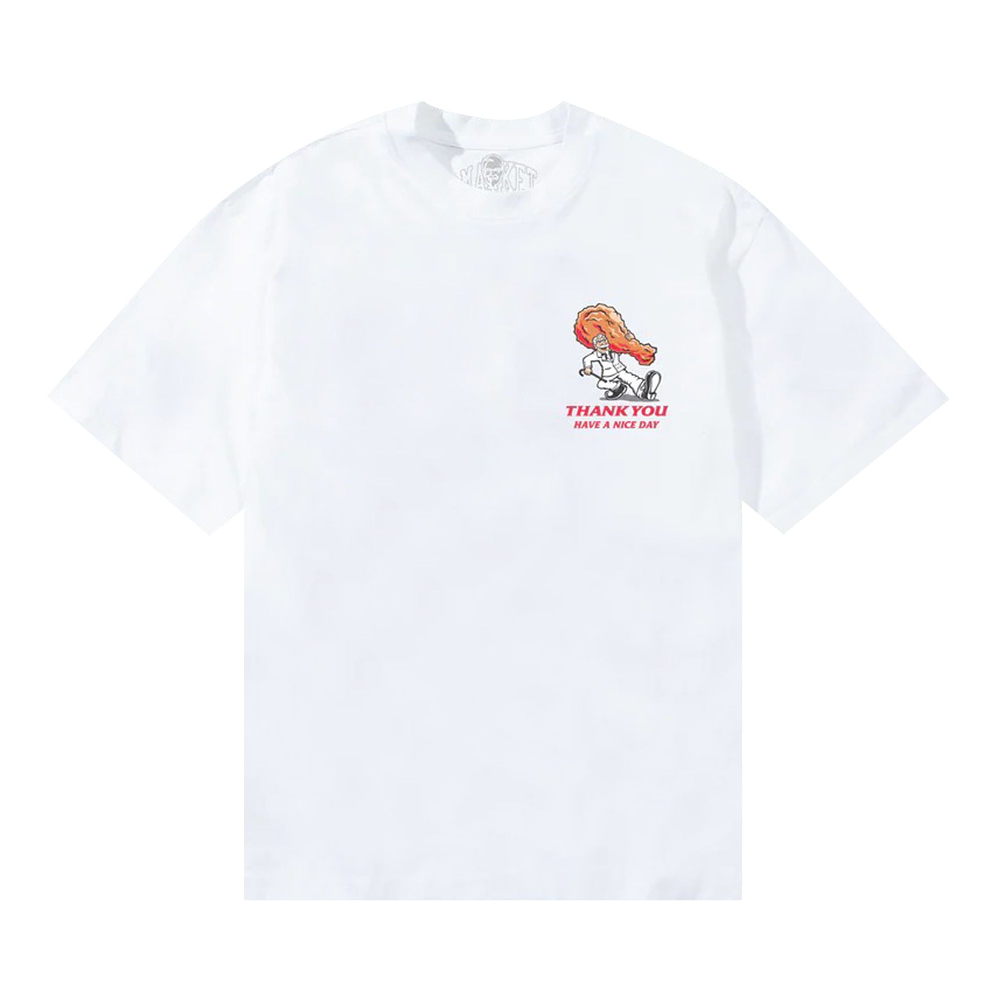 Pre-owned Market Studios X Kfc Have A Nice Day T-shirt 'white' | Men's Size Xl