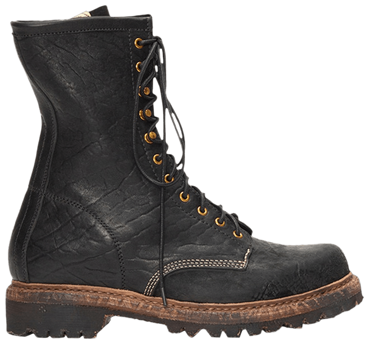 Visvim Scout Plain Toe HI Folk Boot Black