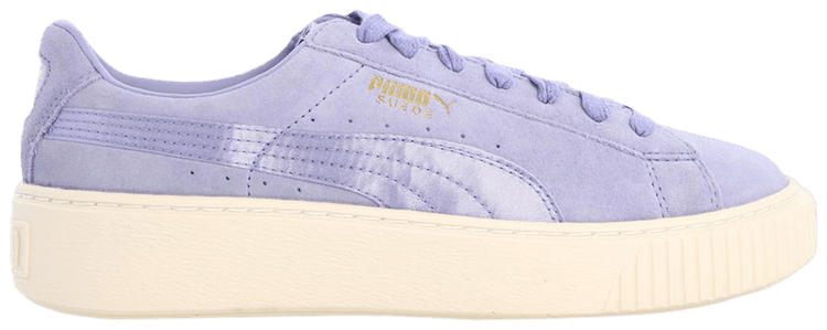 Puma Suede Platform Mono Satin   Sweet Lavender