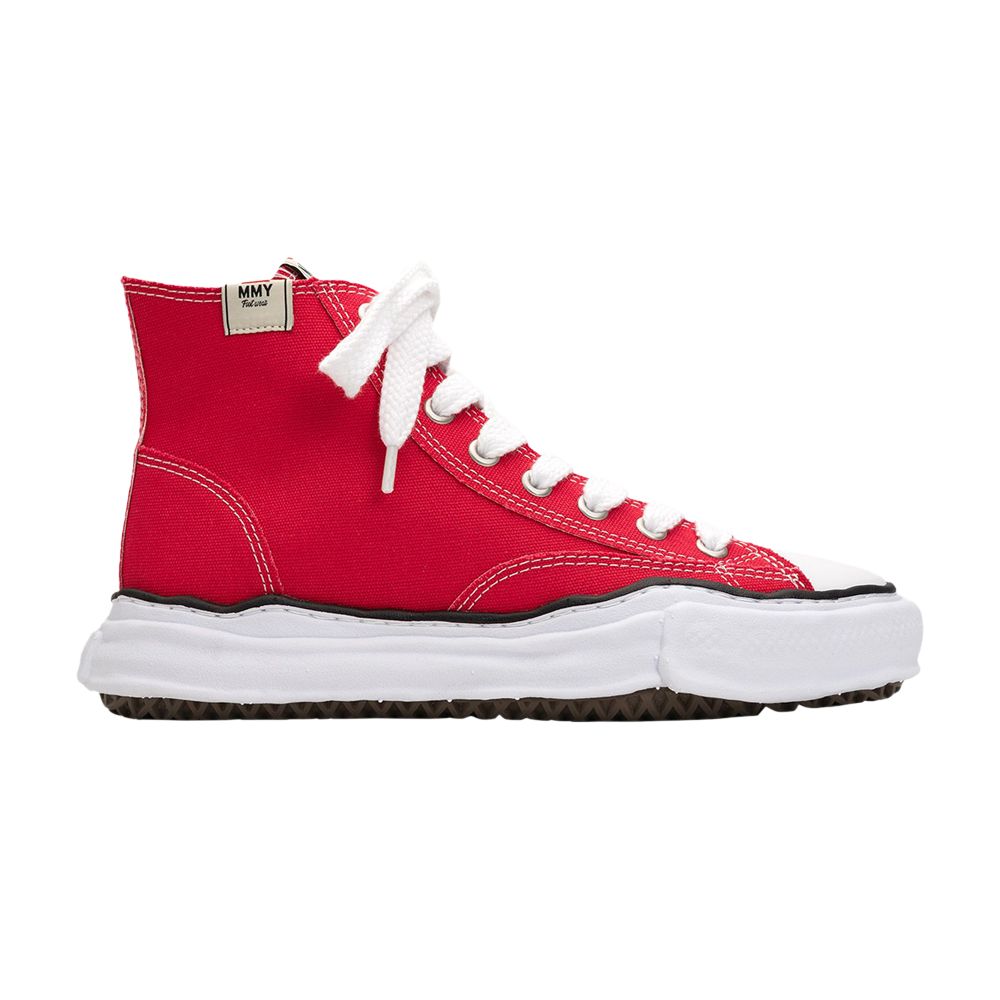 Click to view more detailed imagery on our partner's website Pre-owned Miharayasuhiro Maison Mihara Yasuhiro Peterson Og Sole Canvas High 'red' | Men's Size 46