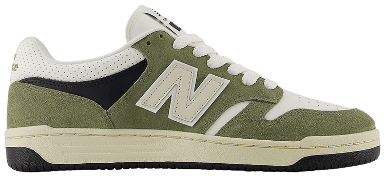 New Balance 480 Dark Olivine Sea Salt