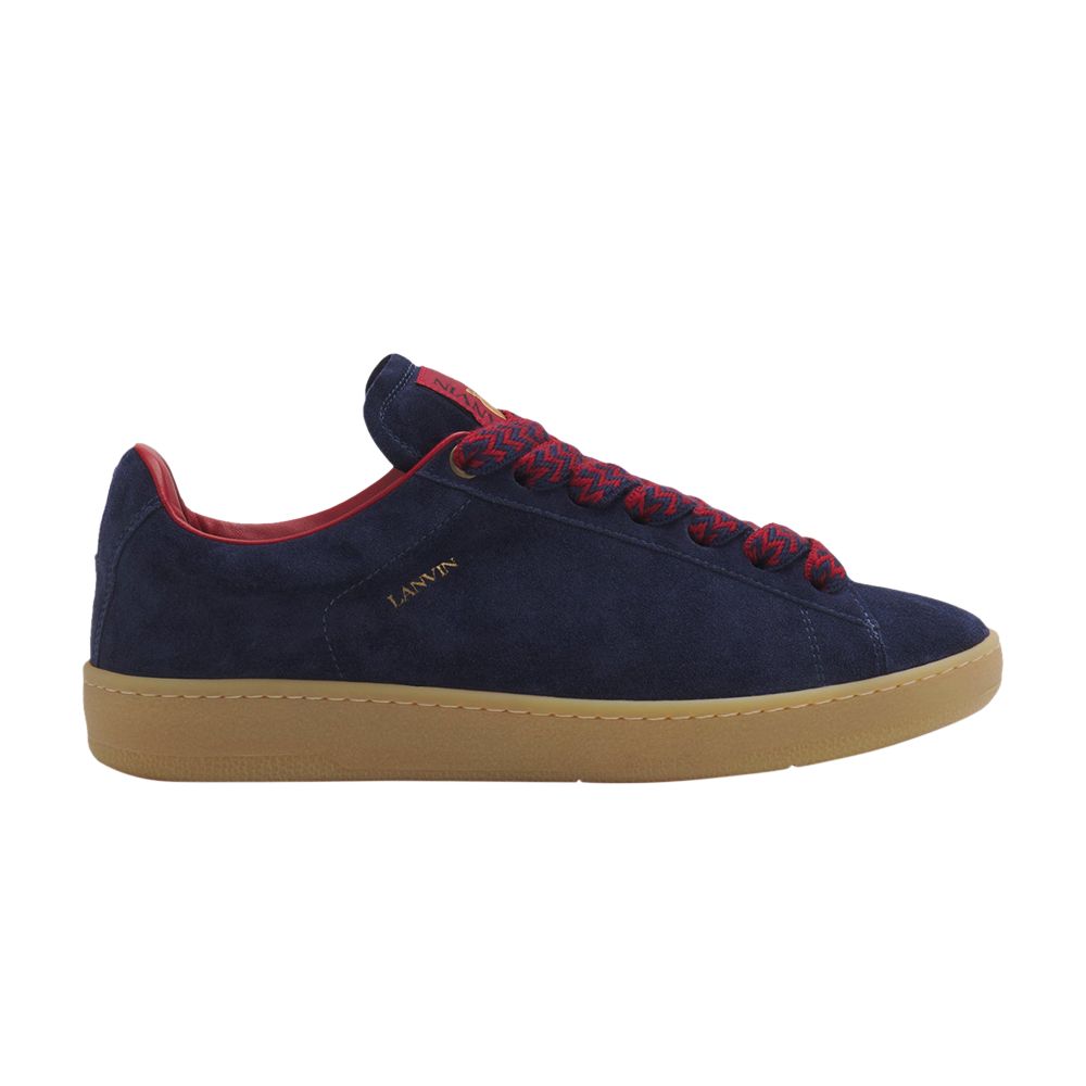 Pre-owned Lanvin Curb Lite Low 'blue Red' | Men's Size 41