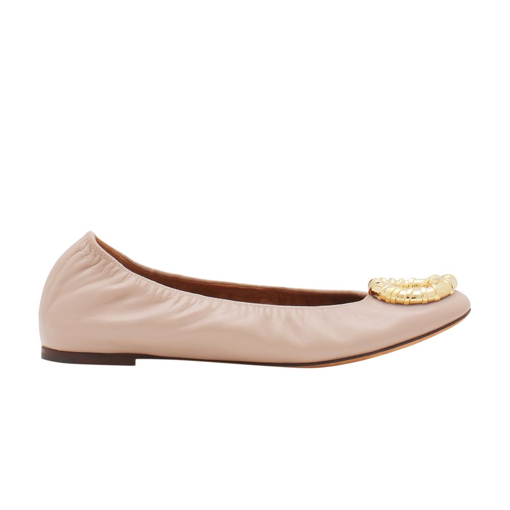 Pre-owned Lanvin Wmns The Ballerina Melodie Flat 'beige' | Cream | Women's Size 37 In White