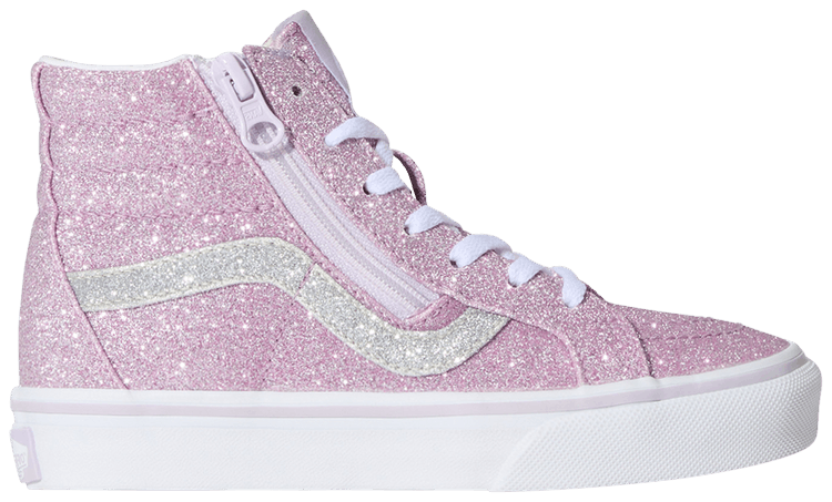 Vans Sk8 Hi Zip Kids Glitter Lilac Mist Purple