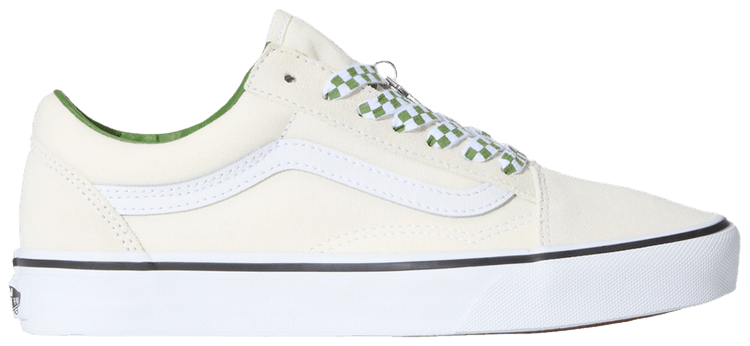 Buy Old Skool 'Checkerboard Lace - Marshmallow Green