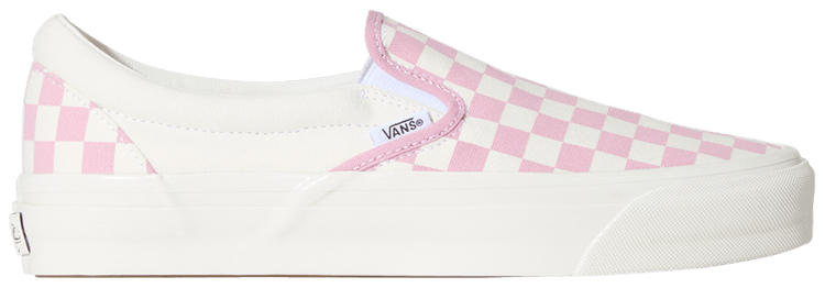 Vans Classic Slip On 98 LX Checkerboard   Dawn Pink