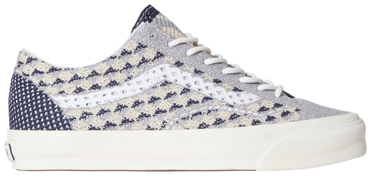 Vans Premium Old Skool Knit Pack   Geo Check Frost Grey