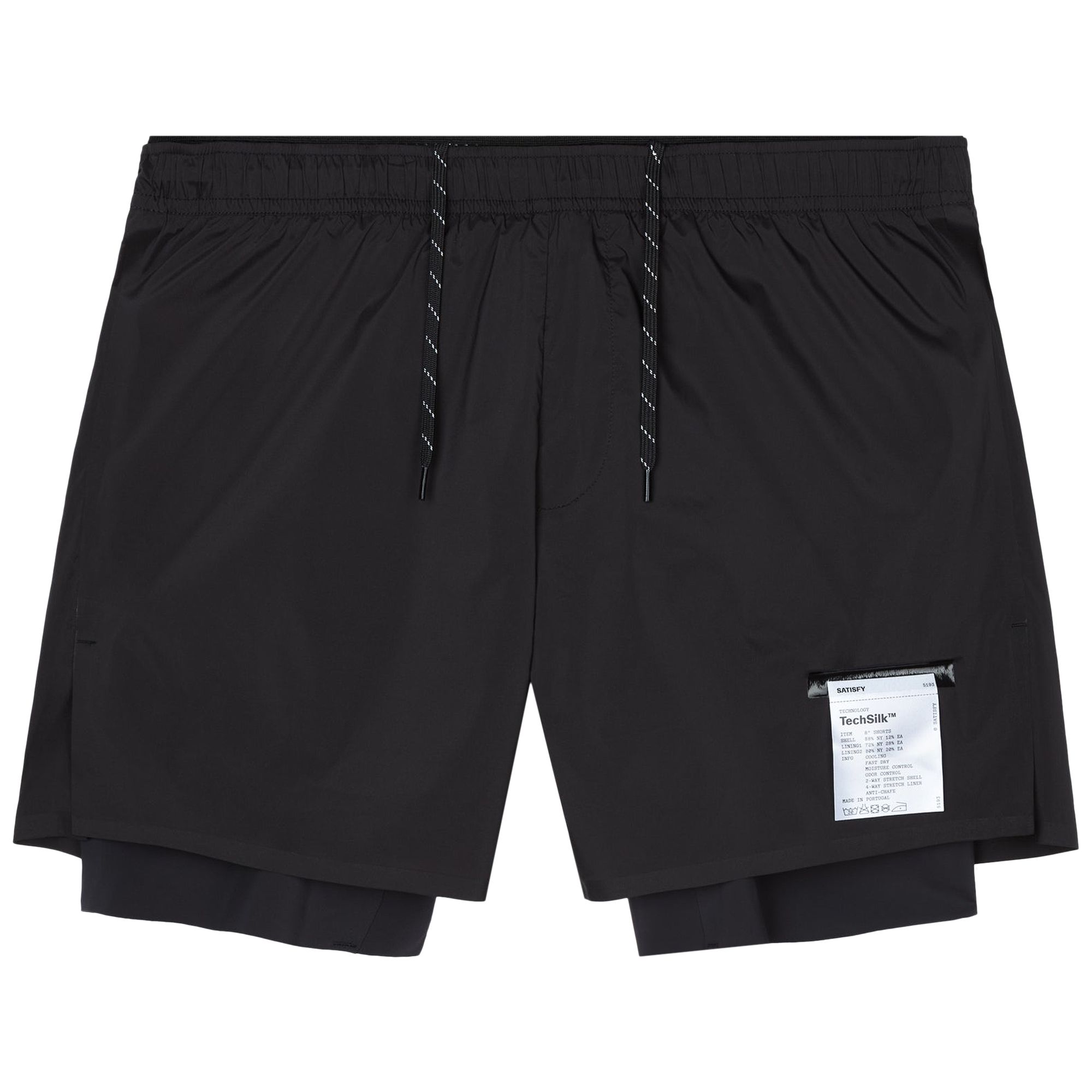 Pre-owned Satisfy Techsilk 8 Inch Shorts 'black' | Men's Size S