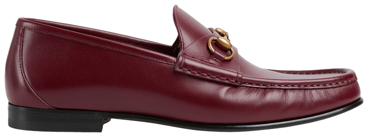 Gucci 1953 Horsebit Leather Loafer Rosso Ancora